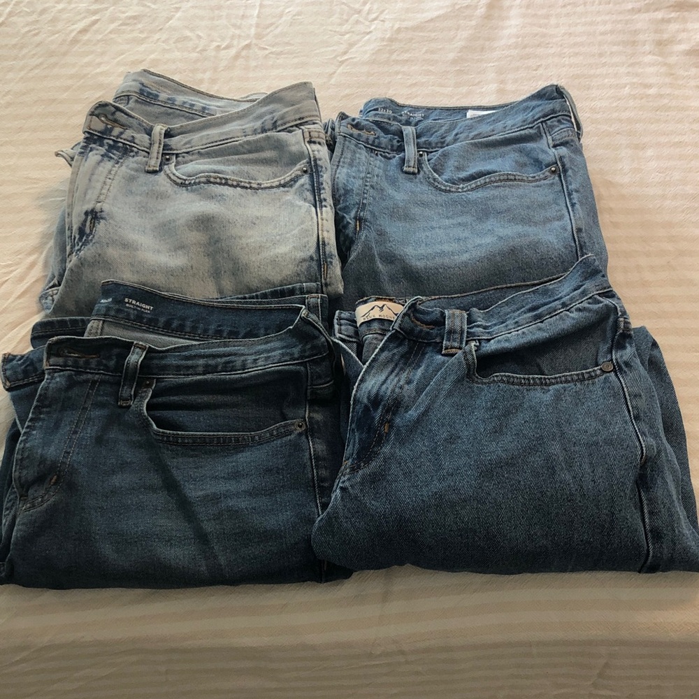 Old Navy Jeans Bundle in Light Blue and Dark Blue Denim